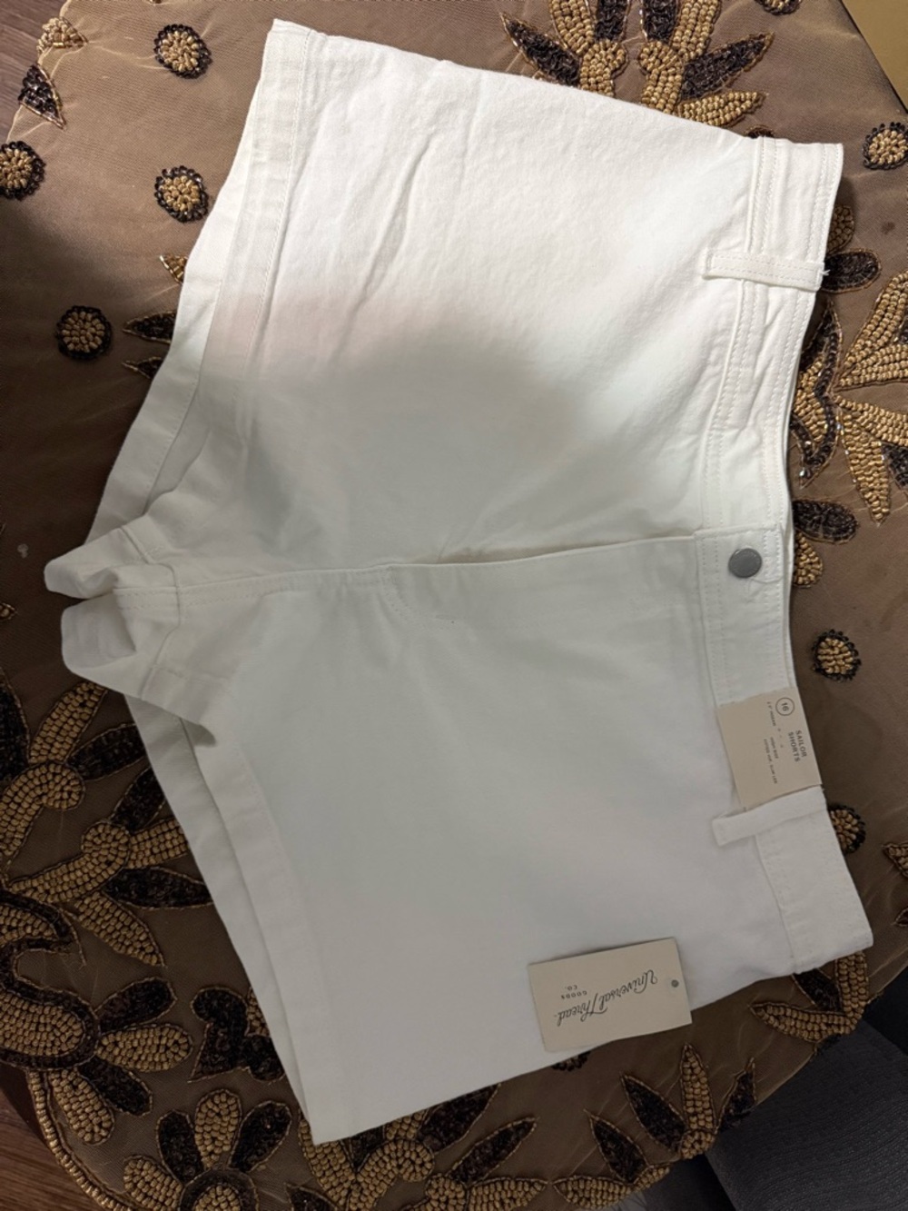 Universal Thread White High-Rise Sailor Shorts